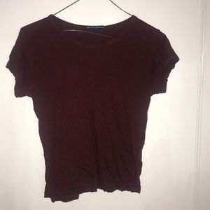 Brandy Melville maroon tee shirt